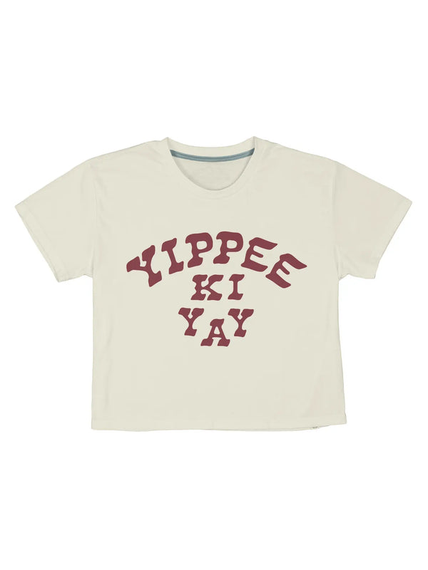 SPC Yippee Ki Yay Crop T-shirt - Rancho Diaz