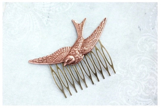 APP* Copper Bird Hair Comb - Rancho Diaz