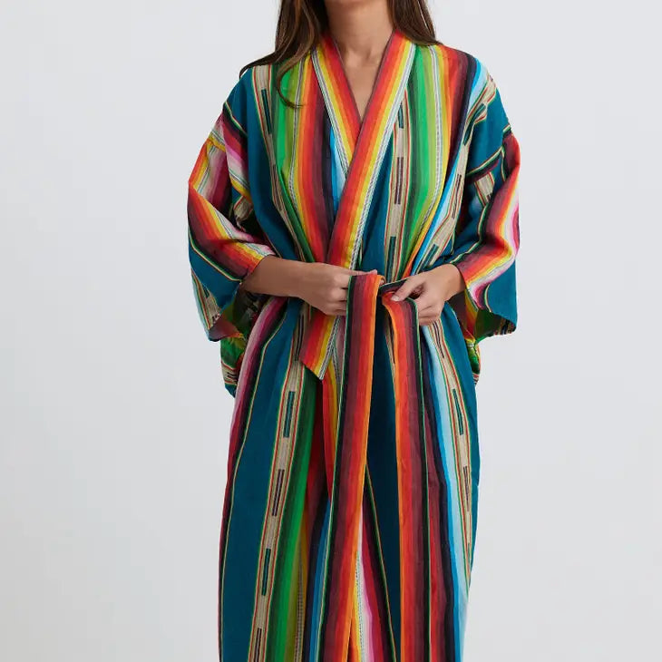 Serape Baja Mexican Women's Robe