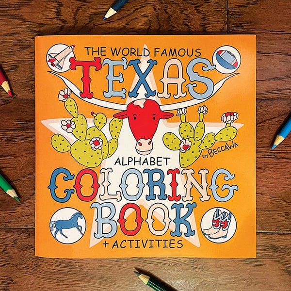 SPDC The World Famous Texas Alphabet Coloring Book - Rancho Diaz