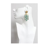 DAJ Turquoise Artedeco Earrings - Rancho Diaz