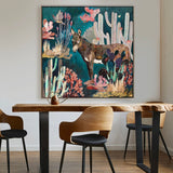 DGN Burro Framed Art Canvas - Rancho Diaz