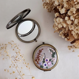 QF Floral Embroidered Compact Mirror - Rancho Diaz