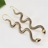 BAZ Brass Snake Earring - Rancho Diaz