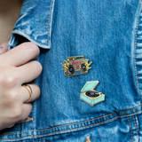 *HPP Retro Vinyl Record Player Enamel Pin - Rancho Diaz
