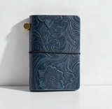 CDN Mini Vintage Embossed Carved Leather Notebook - Rancho Diaz