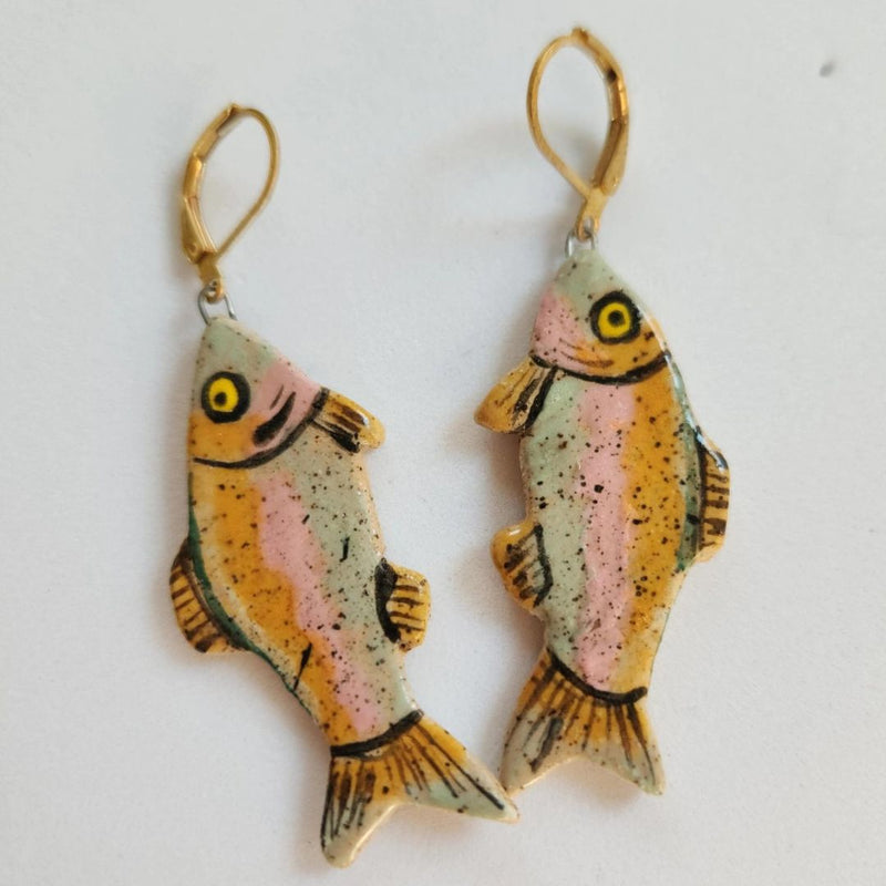 CAH Rainbow Trout Earrings - Rancho Diaz