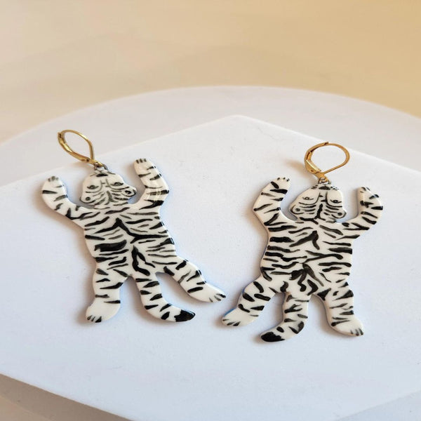 CAH Tiger Rug Earrings - Rancho Diaz