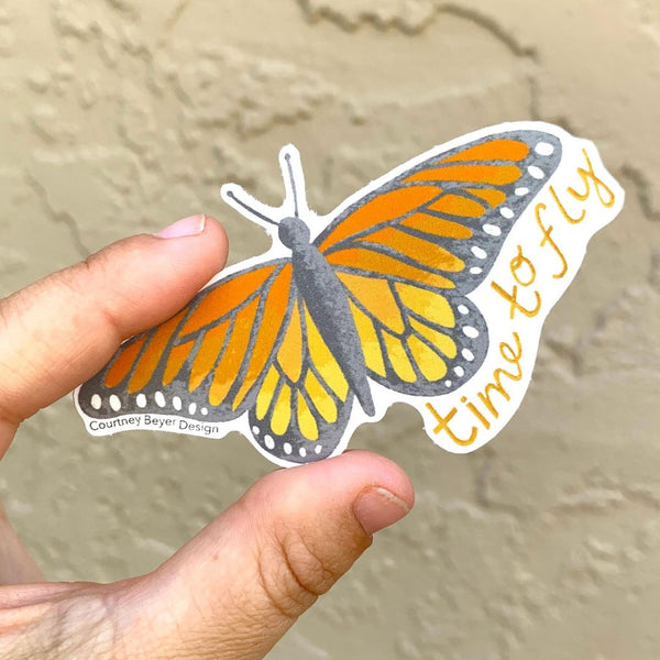 CBD Monarch Butterfly Sticker - Rancho Diaz