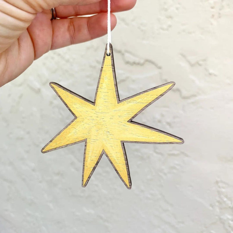 CBD Wooden North Star Ornament - Rancho Diaz