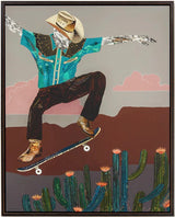 DGN Cactus Rodeo Cowboy Wall Art (in store or curbside only) - Rancho Diaz