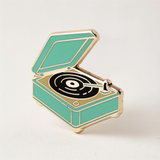 *HPP Retro Vinyl Record Player Enamel Pin - Rancho Diaz