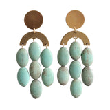 DAJ Turquoise Artedeco Earrings - Rancho Diaz