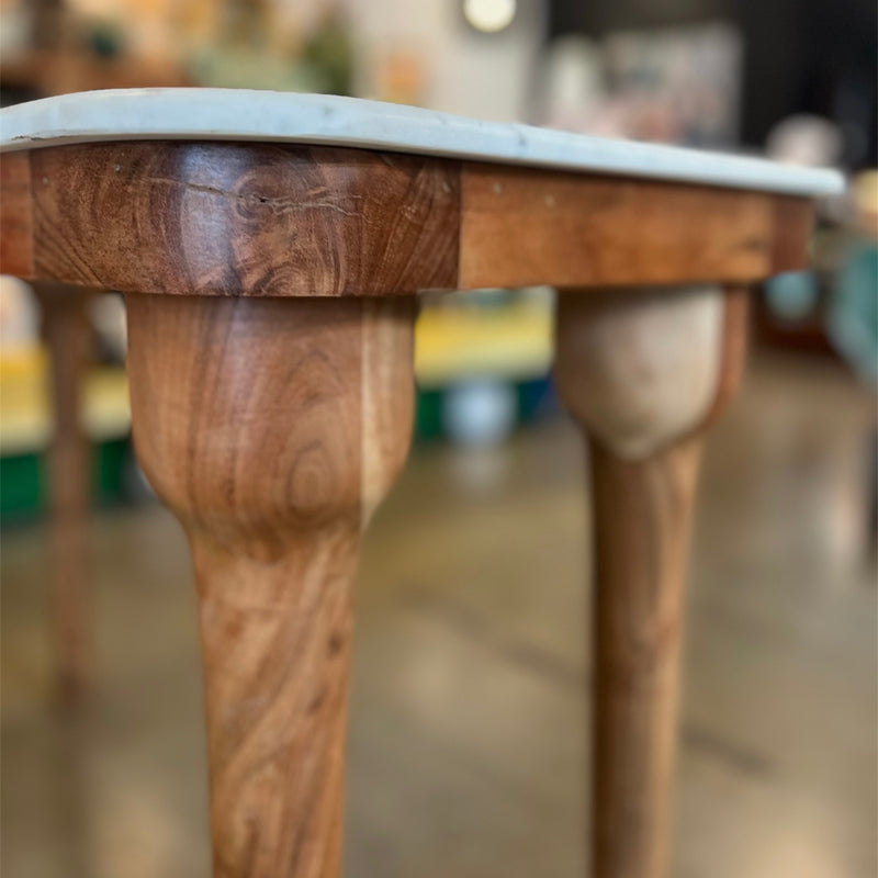 CCO Acacia Wood Console Table with Marble Top (Curbside & in-store pick up only) - Rancho Diaz