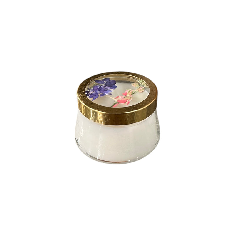 ROSY Pressed Floral Candle (in-store & curbside only) - Rancho Diaz