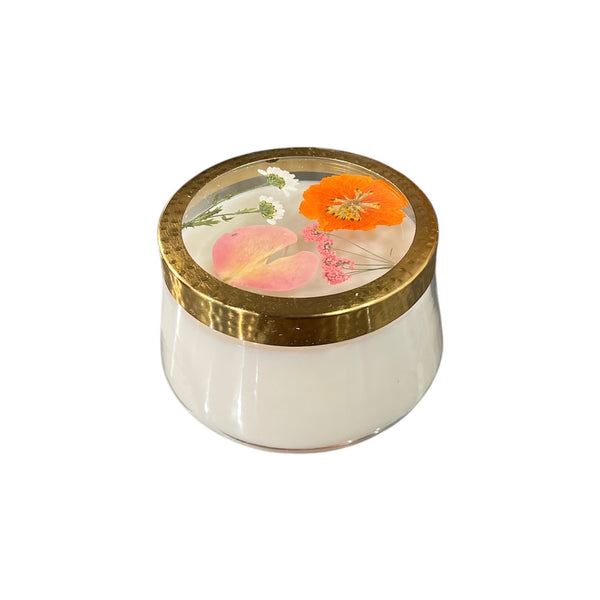 ROSY Pressed Floral Candle (in-store & curbside only) - Rancho Diaz