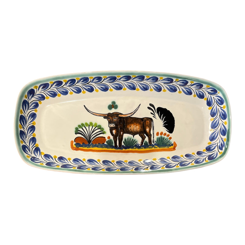 GP Long Rectangular Platter - Longhorn (Curbside & in-store pick up only) - Rancho Diaz