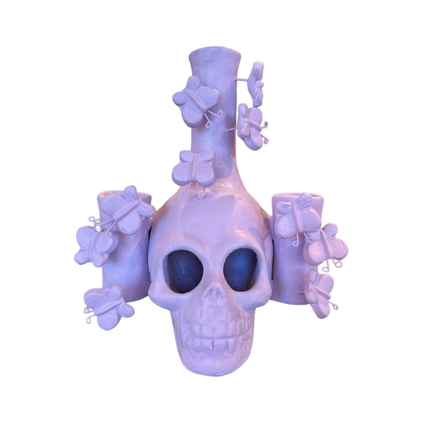 *MDM Butterfly Skull Candle Holder (In-Store Pickup or Curbside only)