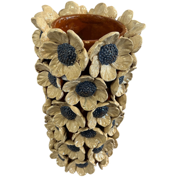 MDM Vase with Blue and White Flower (Curbside & in-store pick up only) - Rancho Diaz
