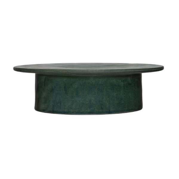 CCO Green Stoneware Pedestal - Rancho Diaz