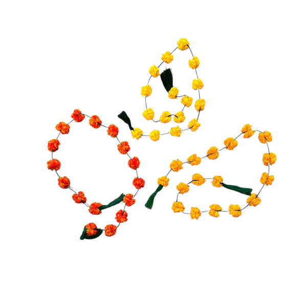 DAI Flower Pom Garlands