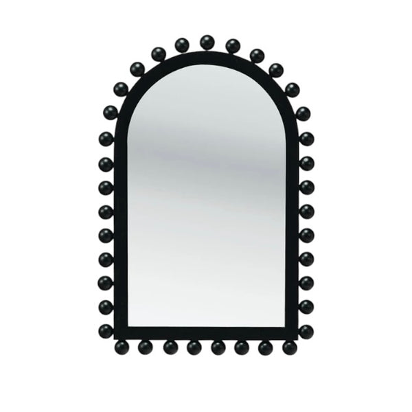 CCO Wood Ball Framed Arch Mirror (in-store or curbside) - Rancho Diaz