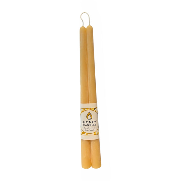 HOCA Beeswax Candlesticks 12" Taper Pair(curbside & in-store pick up only) - Rancho Diaz