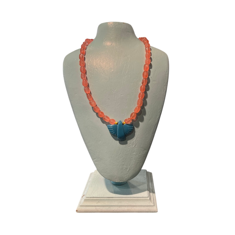 GG Turquoise Thunderbird necklace - Rancho Diaz