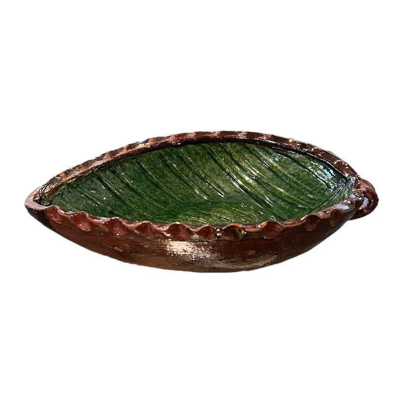 TMDP Ceramic Leaf Bowl with Handle (Sold Separately) - Rancho Diaz