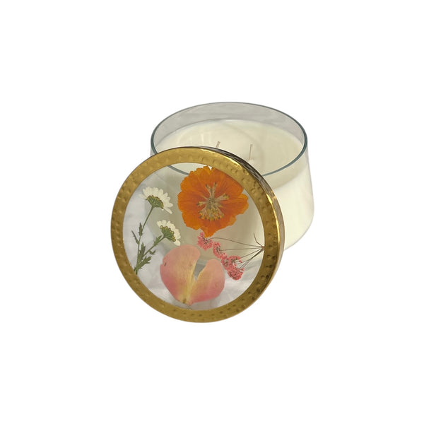 ROSY Pressed Floral Candle (in-store & curbside only) - Rancho Diaz