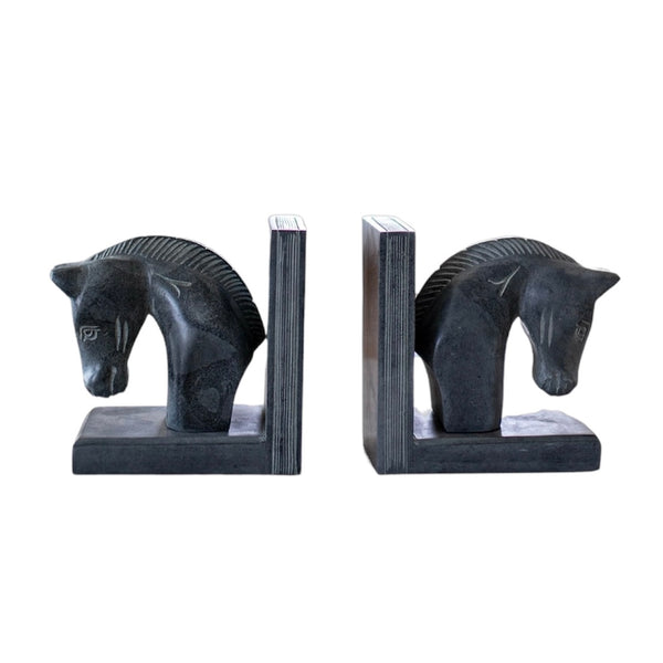 LBC Stone Horse Bookends - Rancho Diaz