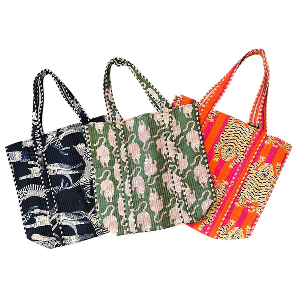 VERV Quilted Feline Totes - Rancho Diaz