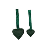 DAI Green Beaded Heart (Sold Individually) - Rancho Diaz