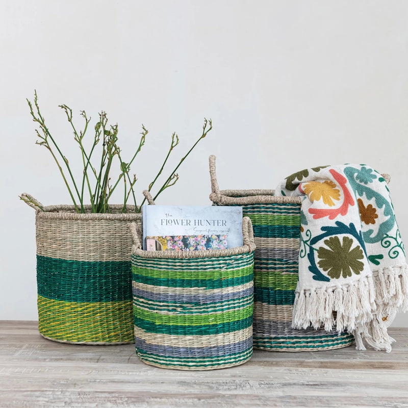 CCO Handwoven Seagrass Basket (in-store or curbside) - Rancho Diaz