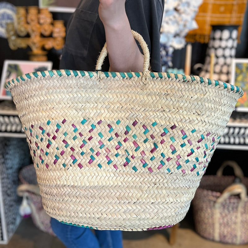 MDA Colorful Weave Basket