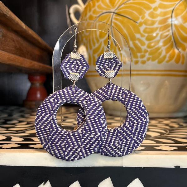 BPR Purple Circle Earrings - Rancho Diaz