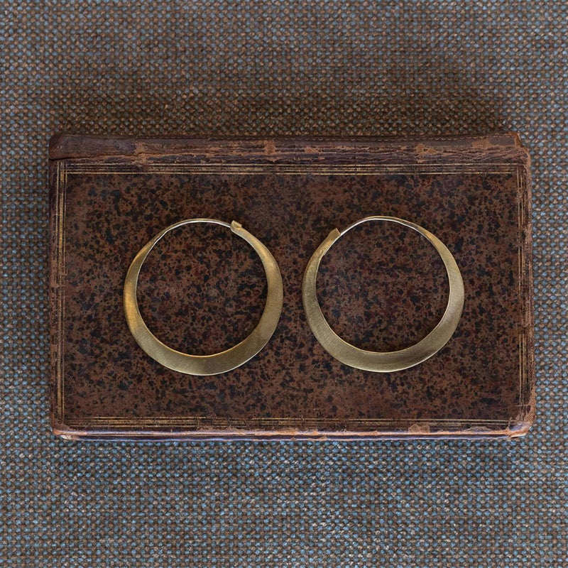 HAR Brass Hoop Earrings - Rancho Diaz