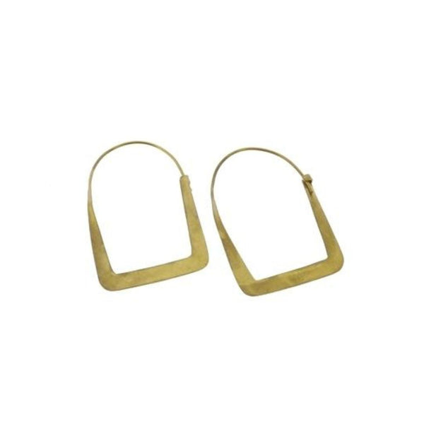 HAR Arch Brass Earrings - Rancho Diaz