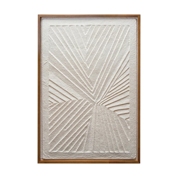 BMV Oak Wood Framed Handmade Paper Wall Decor (in store or curbside only) - Rancho Diaz