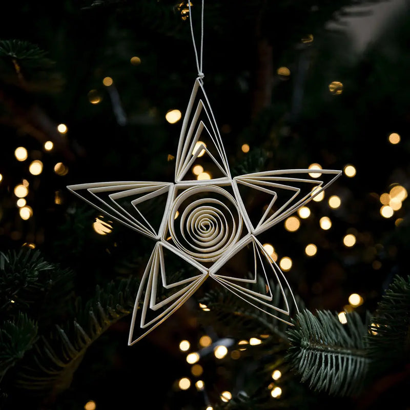 BWC Quilled Pollux Star Paper Ornament - Rancho Diaz