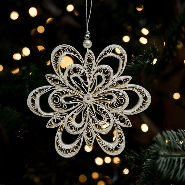 BWC Quilled Spica Star Paper Ornament - Rancho Diaz