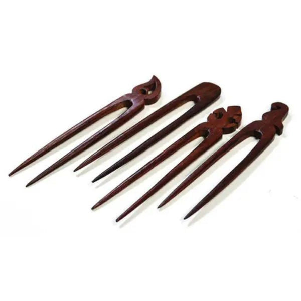 MTBE Woodcut Hair Pin - Assorted - Rancho Diaz