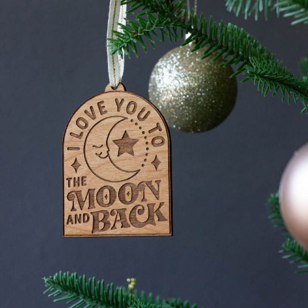 HEF Love you to the Moon and Back Ornament - Rancho Diaz