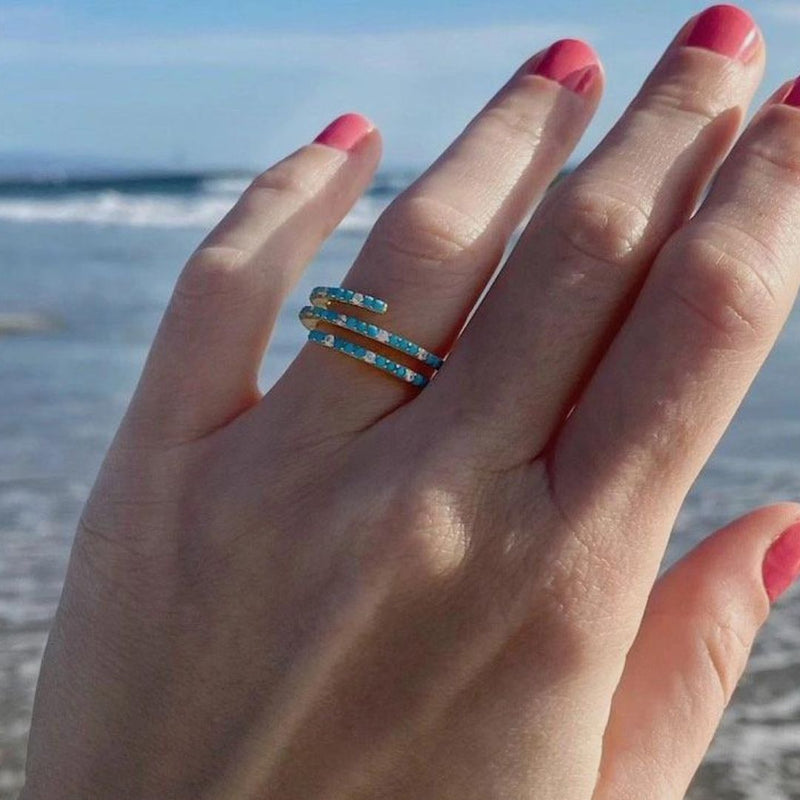 NG Turquoise Spiral Ring - Rancho Diaz