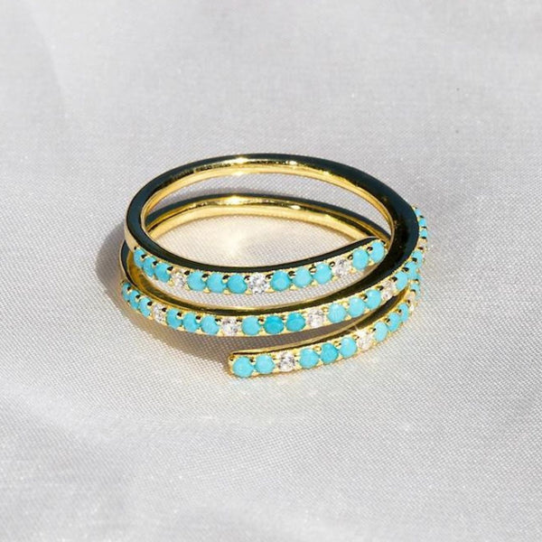 NG Turquoise Spiral Ring - Rancho Diaz