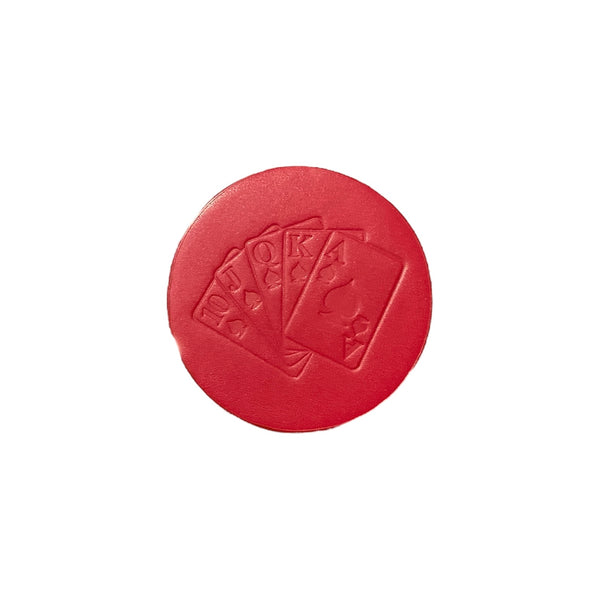 JRI Poker Leather Coaster - Rancho Diaz