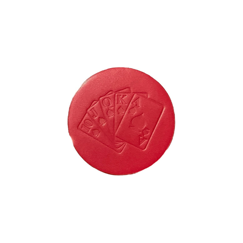 JRI Poker Leather Coaster - Rancho Diaz
