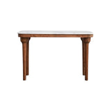 CCO Acacia Wood Console Table with Marble Top (Curbside & in-store pick up only) - Rancho Diaz