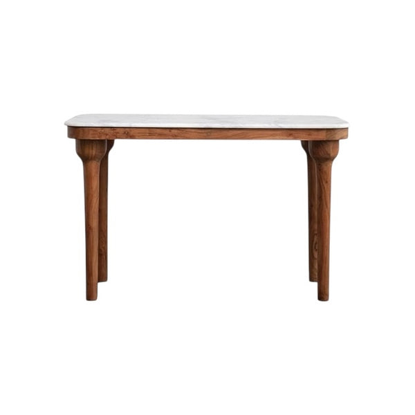 CCO Acacia Wood Console Table with Marble Top (Curbside & in-store pick up only) - Rancho Diaz