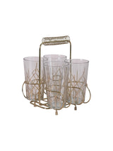 *SHIPTBD*MMC Drinking Glasses w/ Caddy - Rancho Diaz